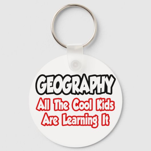 Geografie...alle Kinderen Sleutelhanger (Voorkant)
