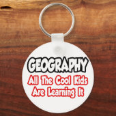Geografie...alle Kinderen Sleutelhanger (Voorkant)