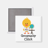 Geografie Chick Magnet (Voorkant / Achterkant)