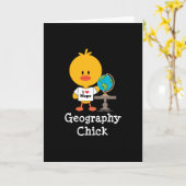 Geografie Chick Wenskaart Kaart (Gele Bloem)