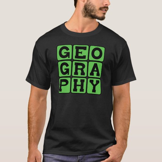 Geografie, De Studie van Landmassa's T-shirt (Voorkant)