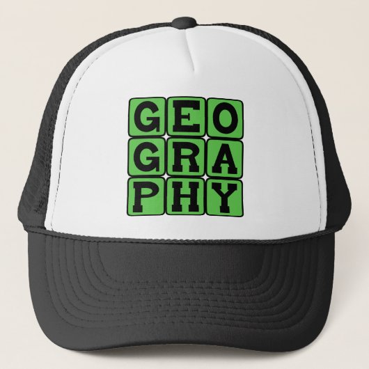 Geografie, De studie van landmassa's Trucker Pet (Voorkant)