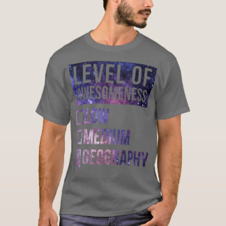 Geografie Funny Art Level of Geography 2 T-shirt