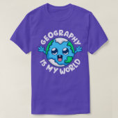Geografie is mijn geografische locatie t-shirt (Design voorkant)