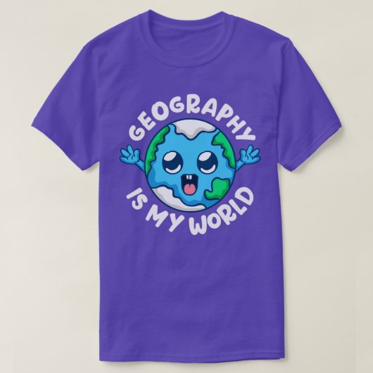 Geografie is mijn geografische locatie t-shirt (Design voorkant)