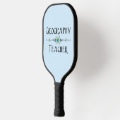 Geografie leraar decoratieve lijn pickleball paddle (Links)