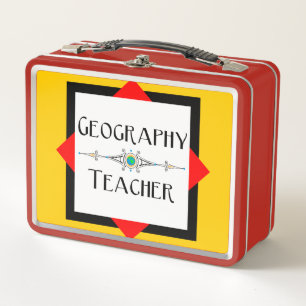 Geografie leraar kleur blok