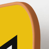 Geografie leraar kleur blok pickleball paddle (Links Detail)