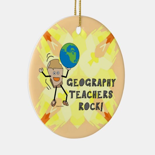 Geografie leraren Rock Keramisch Ornament (Rechts)