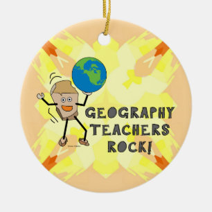 Geografie leraren Rock Keramisch Ornament