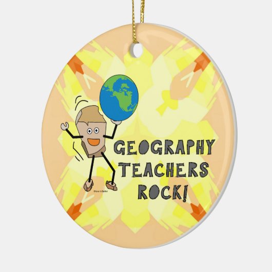 Geografie leraren Rock Keramisch Ornament (Links)