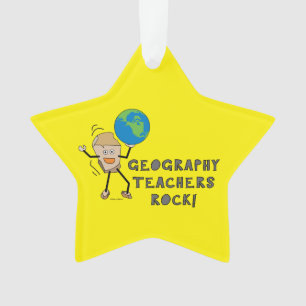 Geografie leraren Rock Ornament