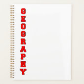 Geografie Planner (Voorkant)
