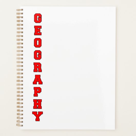 Geografie Planner (Voorkant)