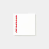 Geografie Post-it® Notes (Voorkant)