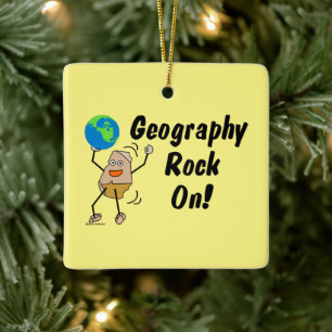Geografie Rock On Keramisch Ornament