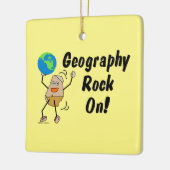 Geografie Rock On Keramisch Ornament (Links)