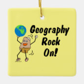 Geografie Rock On Keramisch Ornament (Voorkant)