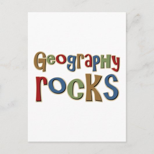 Geografie Rocks Briefkaart (Voorkant)