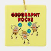 Geografie Rocks Keramisch Ornament (Voorkant)