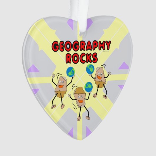Geografie Rocks Ornament (voorkant)