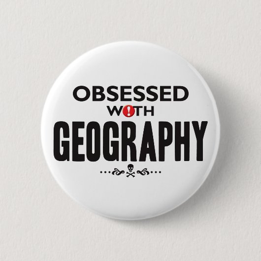 Geografie Ronde Button 5,7 Cm (Voorkant)