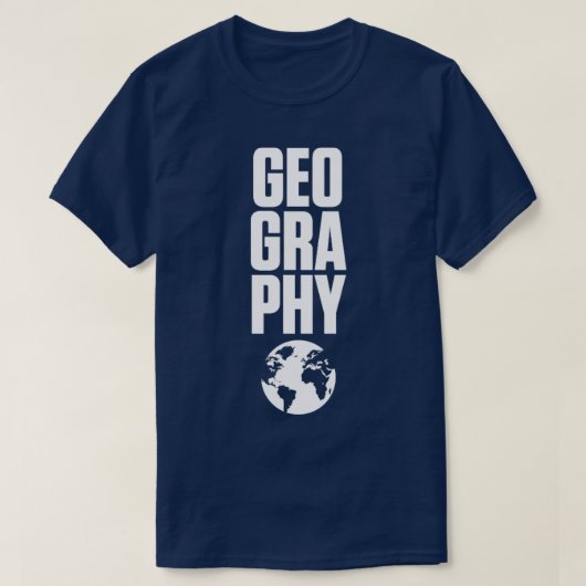 Geografie T-shirt (Design voorkant)