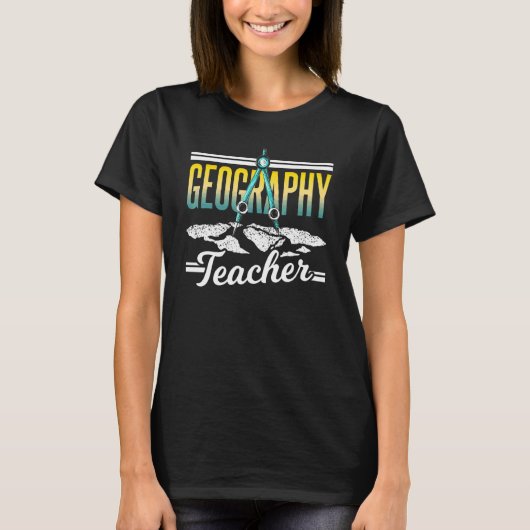 Geografie van de geografische student t-shirt (Voorkant)