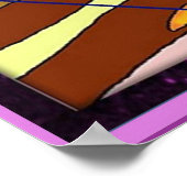 Geografie van de vulkaan, schema poster (Hoek)