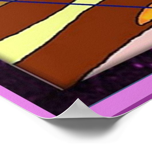 Geografie van de vulkaan, schema poster (Hoek)