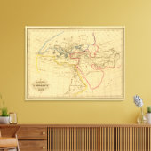 Geografie van Herodotus Canvas Afdruk (Insitu (Woonkamer))