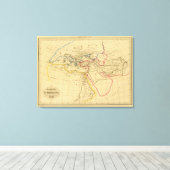 Geografie van Herodotus Canvas Afdruk (Insitu (Houten vloer))