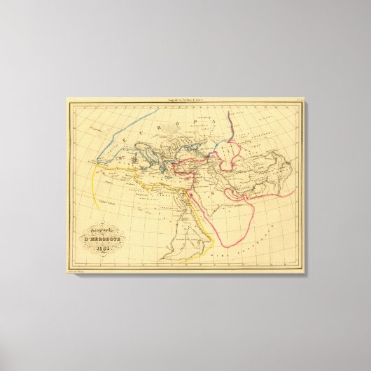 Geografie van Herodotus Canvas Afdruk (Voorkant)