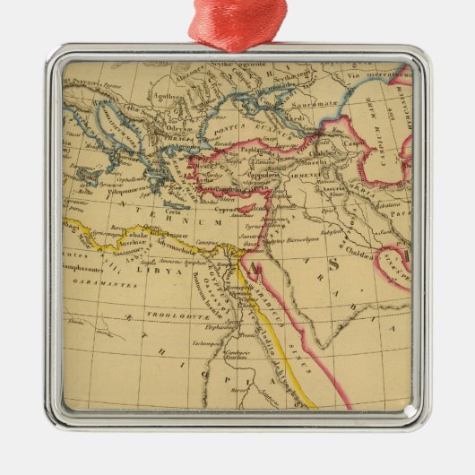 Geografie van Herodotus Metalen Ornament (Voorkant)