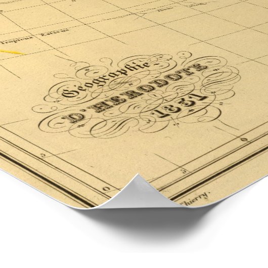 Geografie van Herodotus Poster (Hoek)