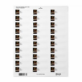 Geografisch boek etiket (Full Sheet)