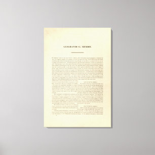 Geografisch geheugen canvas afdruk