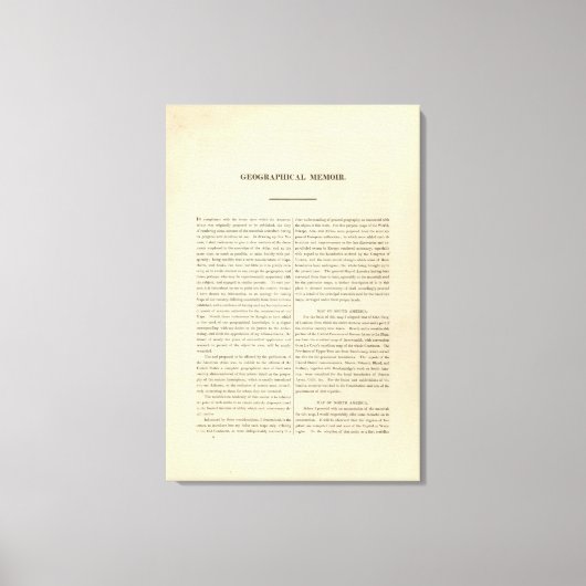 Geografisch memoir canvas afdruk (Voorkant)