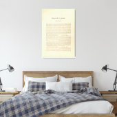 Geografisch memoir canvas afdruk (Insitu (Slaapkamer))