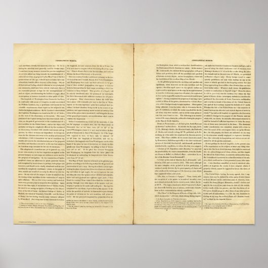 Geografisch memoir poster (Voorkant)
