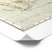 Geografisch-statistische Wereldkaart Poster (Hoek)