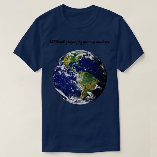 Geografische aardkade t-shirt (Design voorkant)