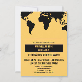 Geografische bewegende aankondiging