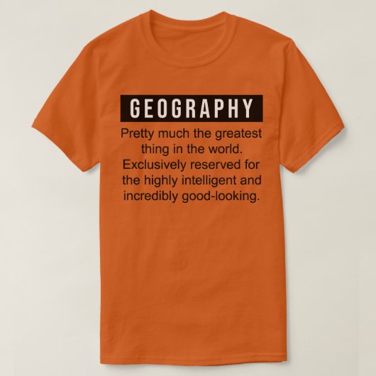 geografische definitie t-shirt (Design voorkant)