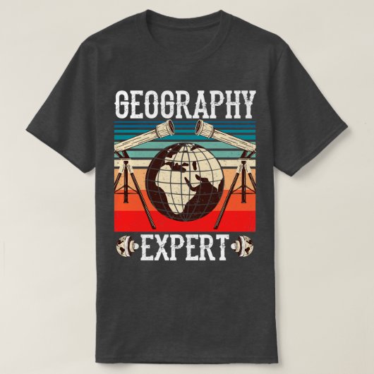 Geografische deskundige Geo Geografische student 1 T-shirt (Design voorkant)