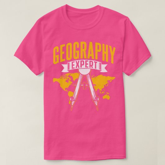 Geografische deskundige student Geographer Geo T-shirt (Design voorkant)