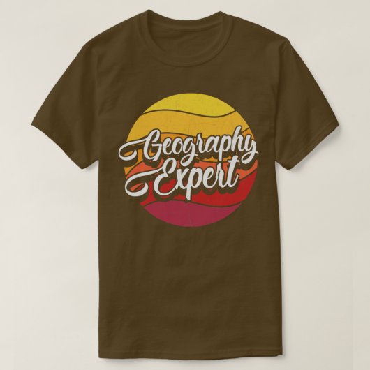 Geografische deskundige t-shirt (Design voorkant)