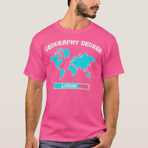 Geografische graad Lading leraar student 3 T-shirt