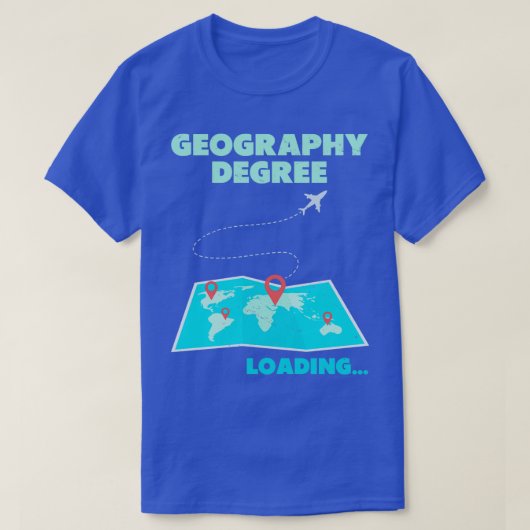 Geografische graad Lading leraar student 4 T-shirt (Design voorkant)