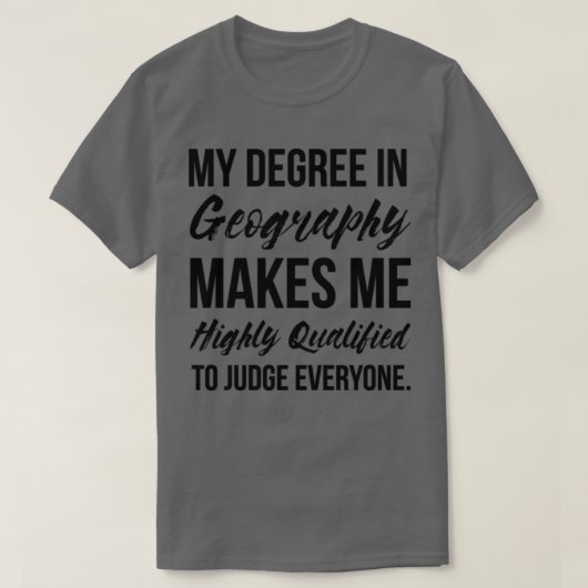 Geografische graad t-shirt (Design voorkant)